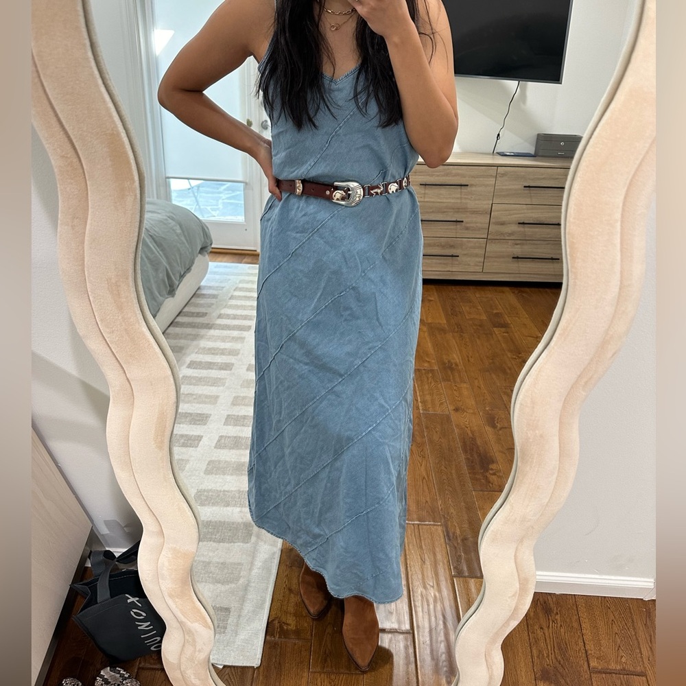 Chambray Maxi Dress
